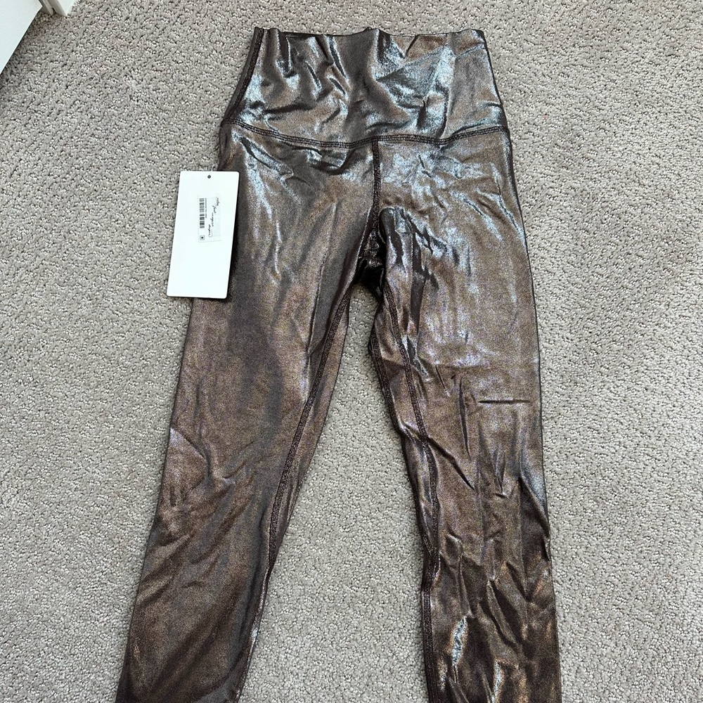 WUNDER UNDER HIGH RISE TIGHT 28” SHINE SIZE 4